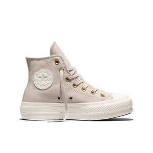 CTAS Platform Lift Zippers Women's Sneakers - Classic Ecru/Egret/Egret