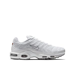 AIR MAX PLUS Men's Running Shoes - WHITE/WHITE-BLACK-COOL GREY