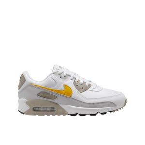 Air Max 90 Men's Sneakers Shoes - White/Laser Orange-College Grey